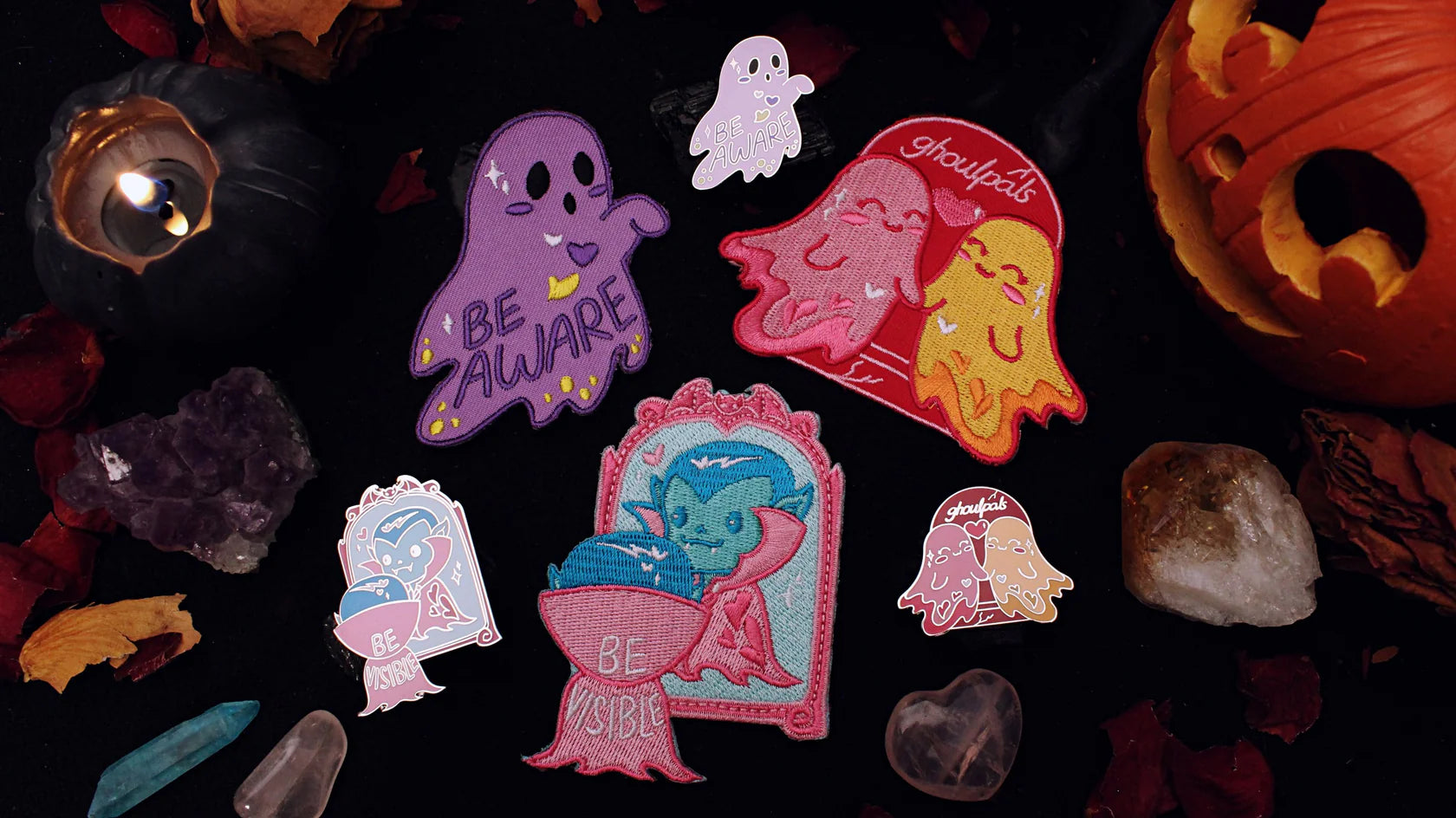 Ghoul Pals Lesbian Pin