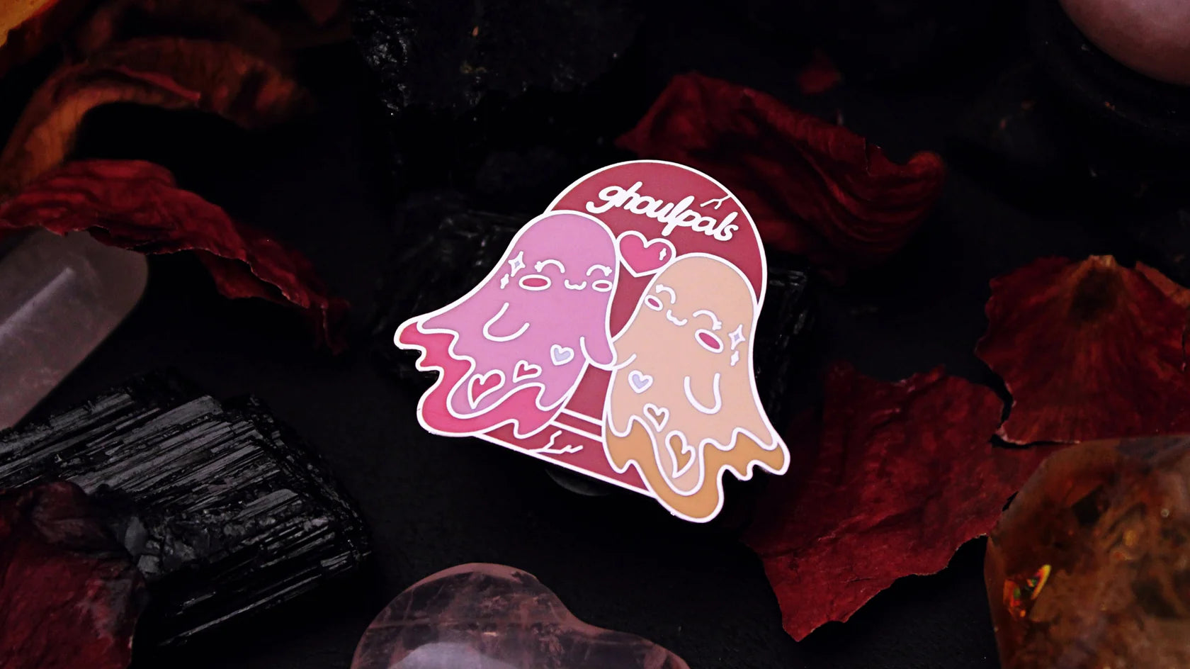 Ghoul Pals Lesbian Pin