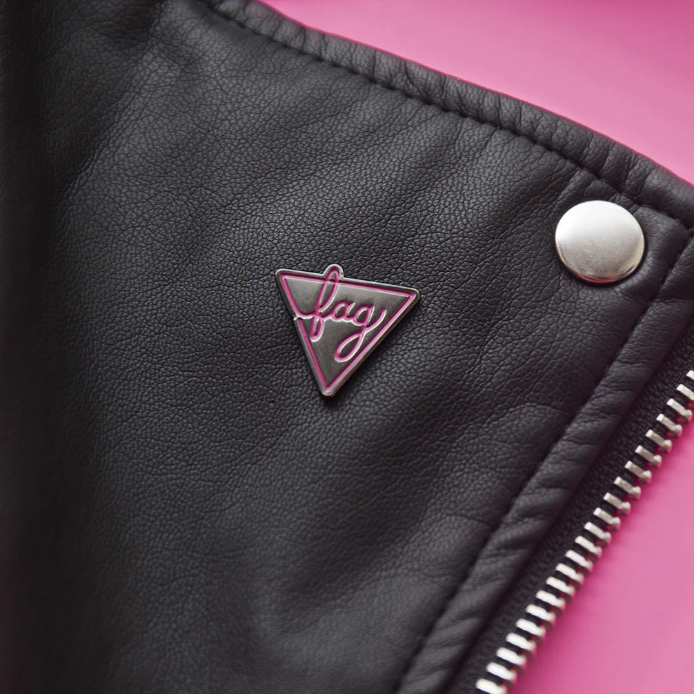 Fag Pink Triangle Pin