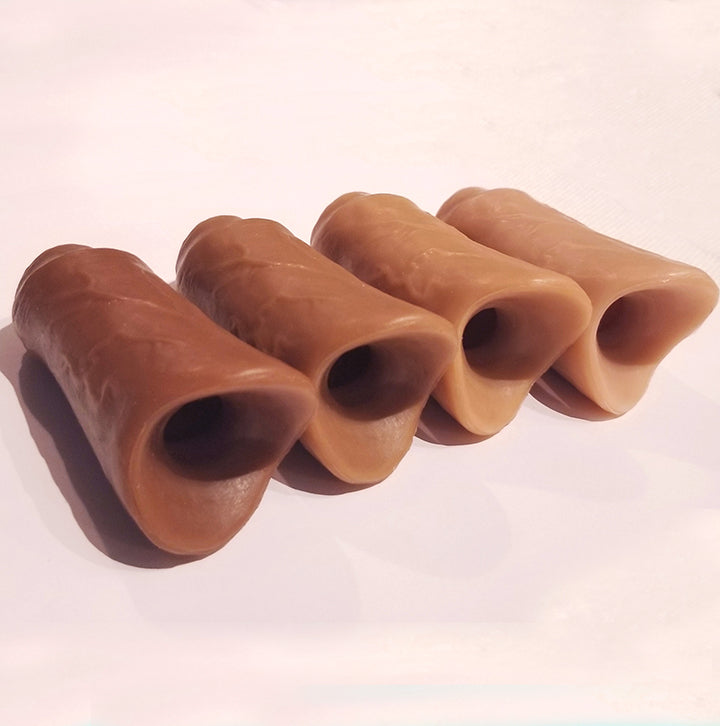 The four Uncut PeenPocket colour options lined up and seen from the back.