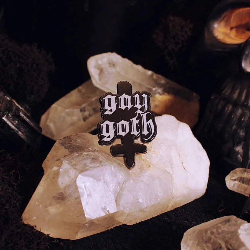 Gay Goth Pin