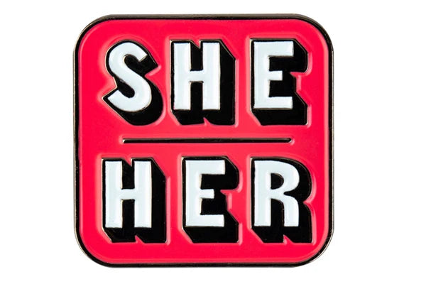 Enamel Pronoun Pin