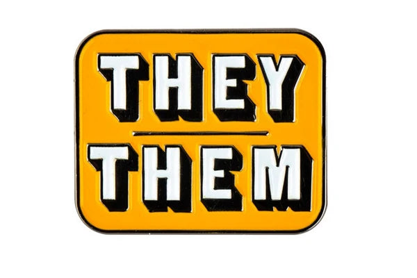 Enamel Pronoun Pin