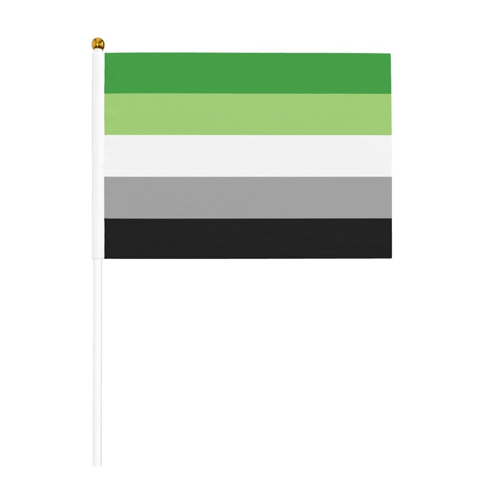 Aromantic mini pride flag