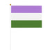 Genderqueer mini pride flag