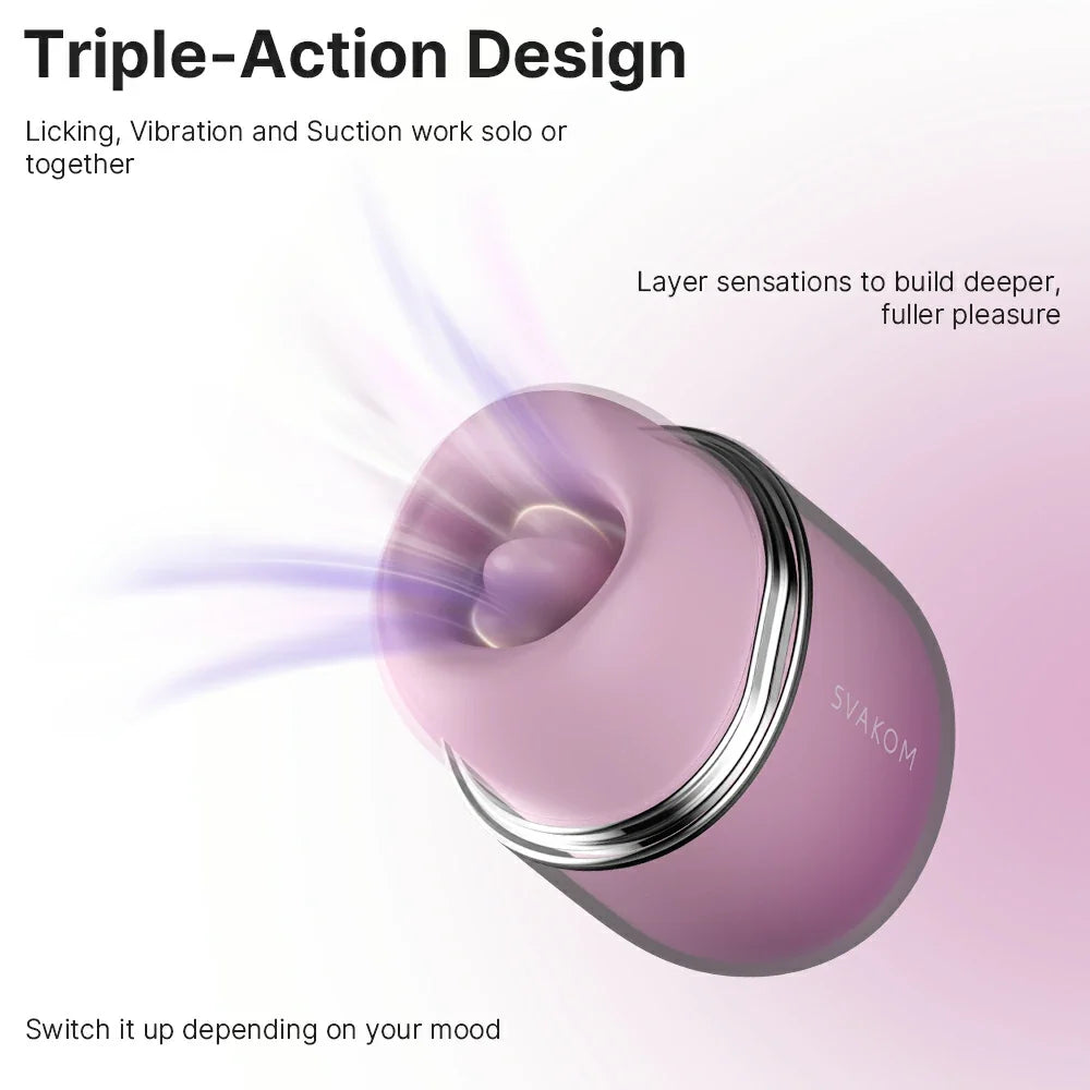 Svakom Klitty Licking & Suction Vibrator