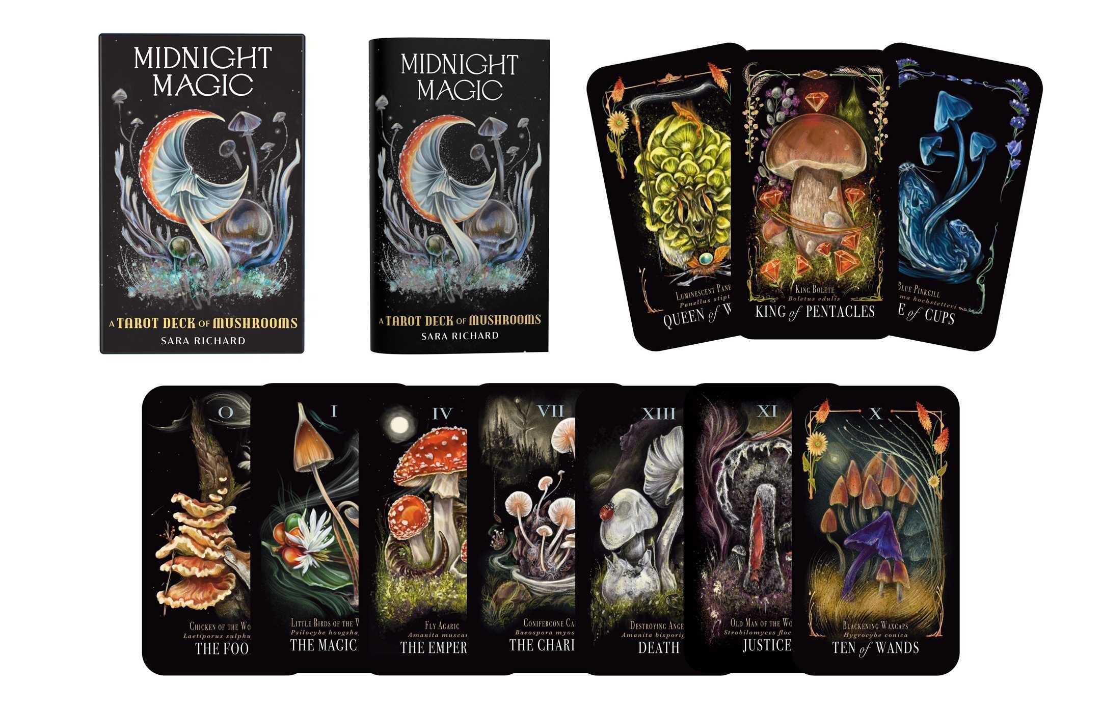 Midnight Magic Mushroom Tarot