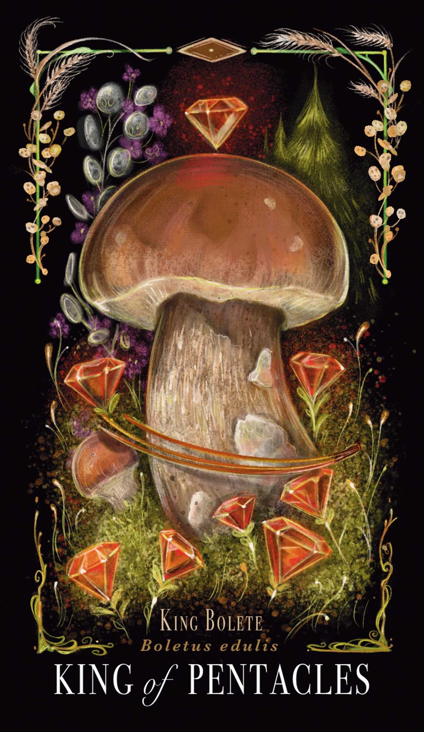 Midnight Magic Mushroom Tarot