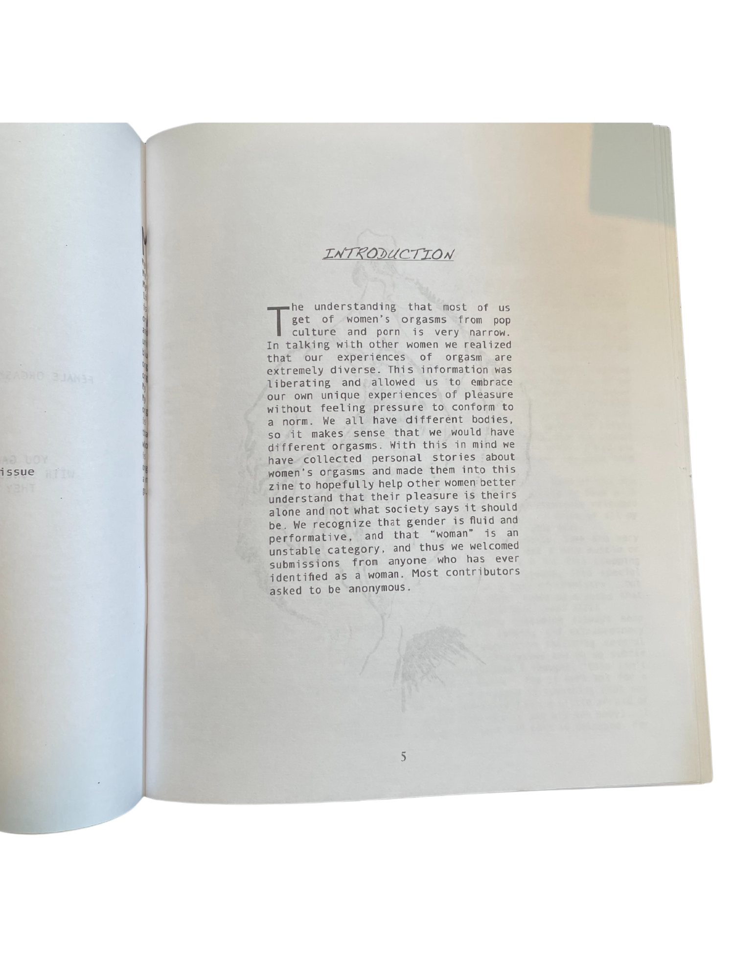 The Orgasm Zine Issue #1