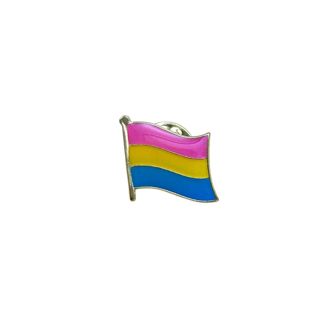 Pansexual pride flag enamel pin