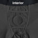 Close-up of the inside of RodeoHs grey harness boxers with the o-ring showing on the interior of the boxers. 