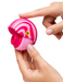 The ROMP Spin being held up to show the case closing around the front of the toy.
