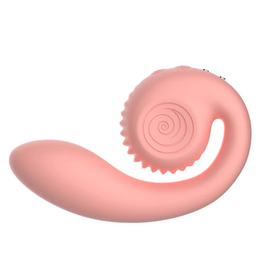 Peach snail vibe gizi on a white background