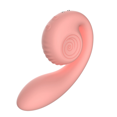 Peach snail vibe gizi on a white background