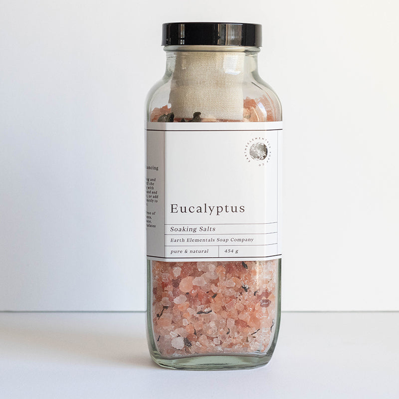 Earth Elementals Soaking Salts in Eucalyptus