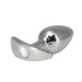 Stainless steel plug with a swarovski crystal embedded in the base 