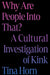 A simple black book cover with text that fades from pink to purple to blue and reads "Why Are People Into That? A cultural investigation of kink. Tina Horn"