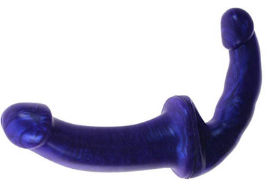 marble purple double ended dildo