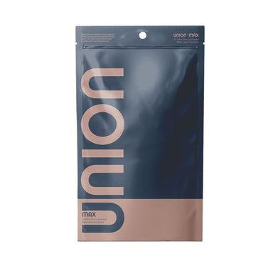 Front of union condom packaging