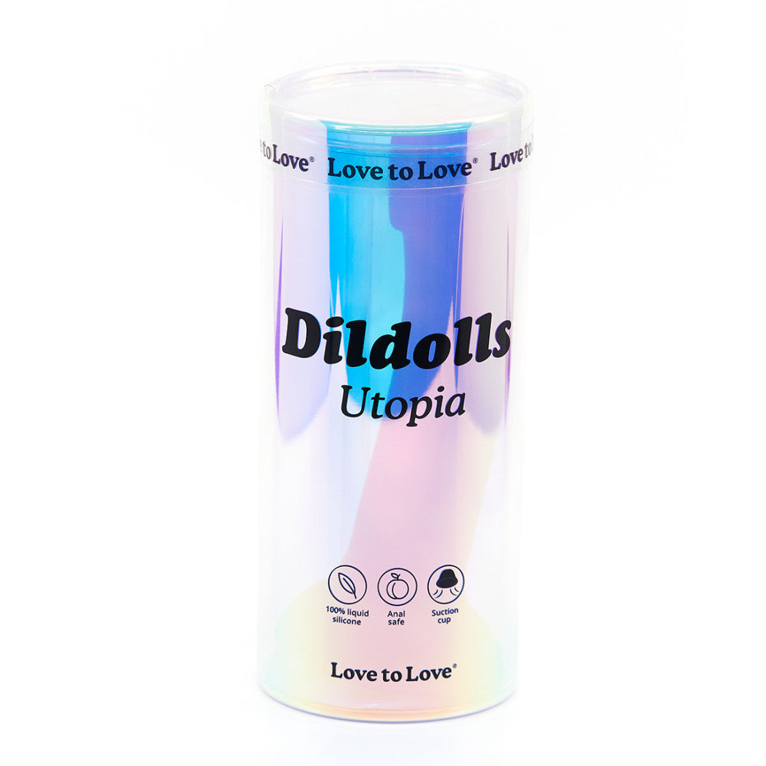 Utopia dildoll iridescent packaging