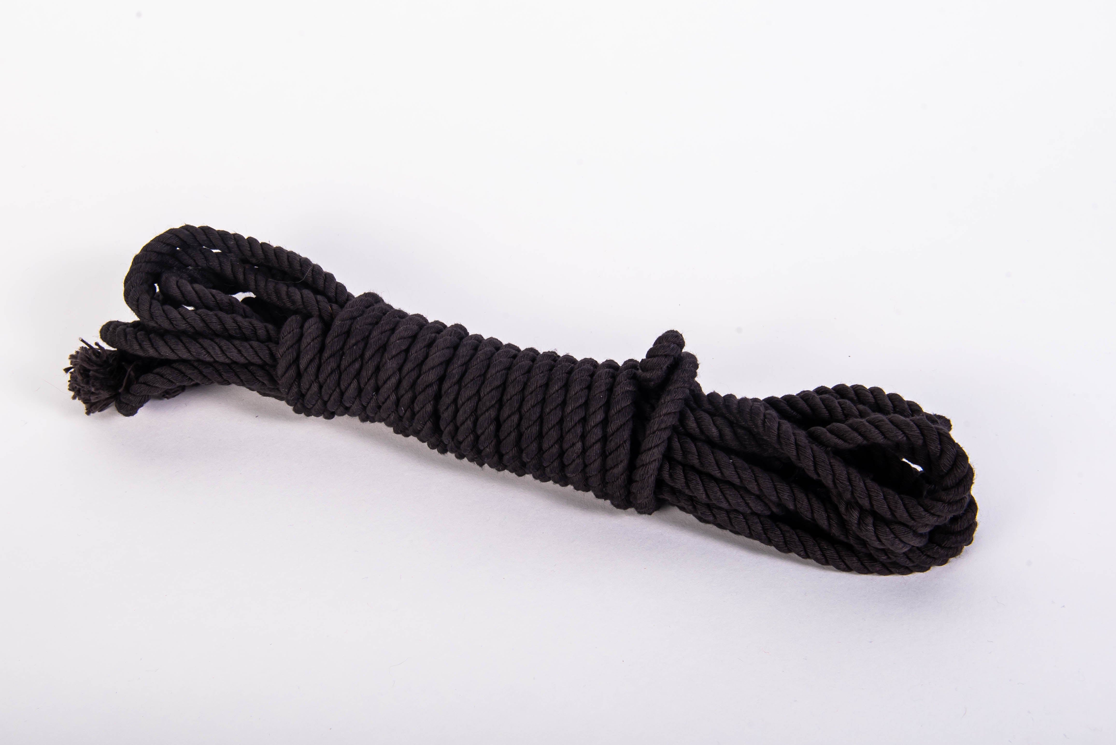 Black cotton rope