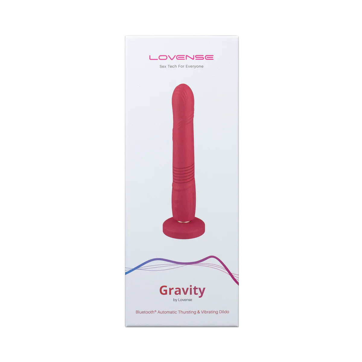 Front view of Gravity Thruster's packaging. It comes in a white box with a photo of the toy on the front. 