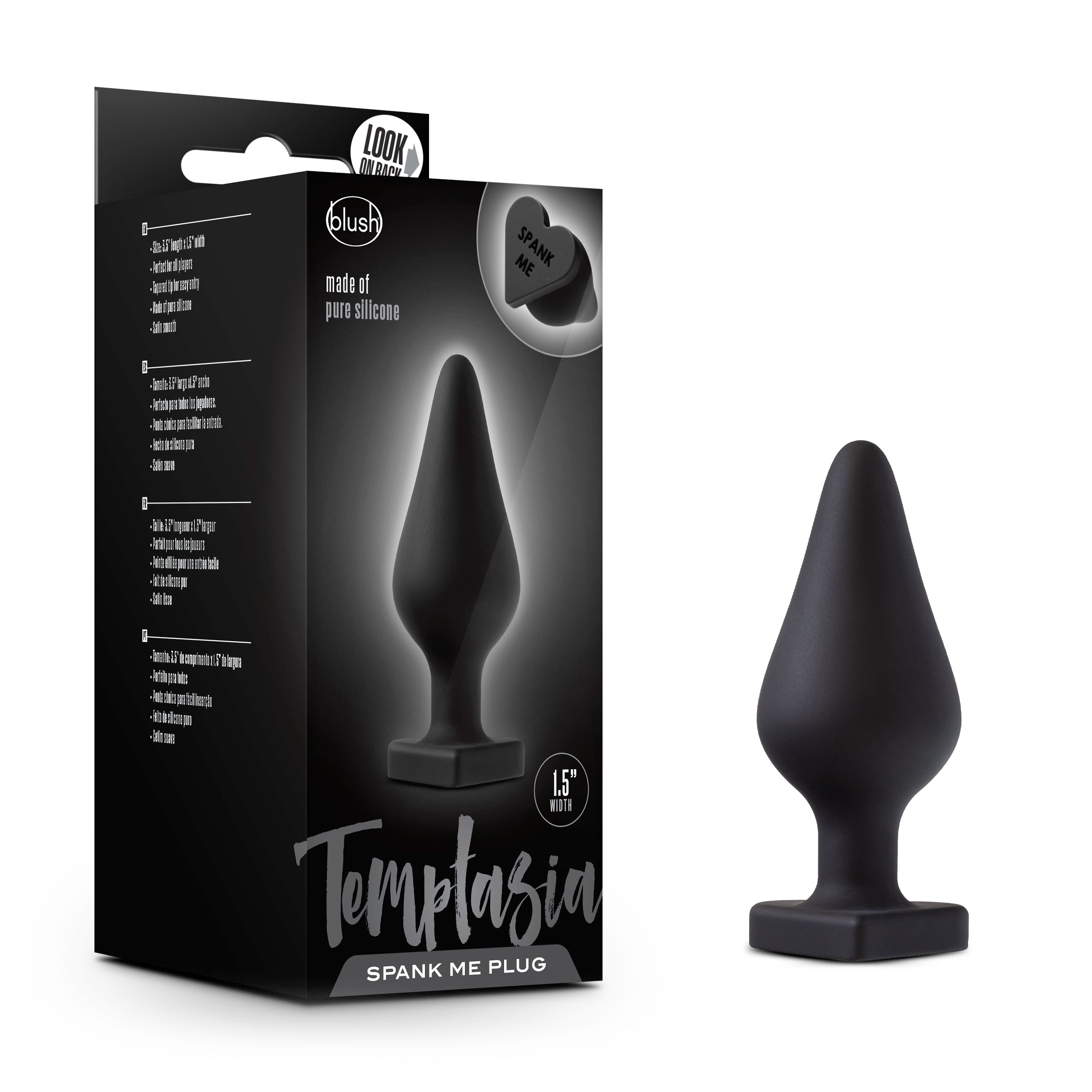 Black Butt Plug upright with package