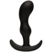 Black curved butt plug on white background