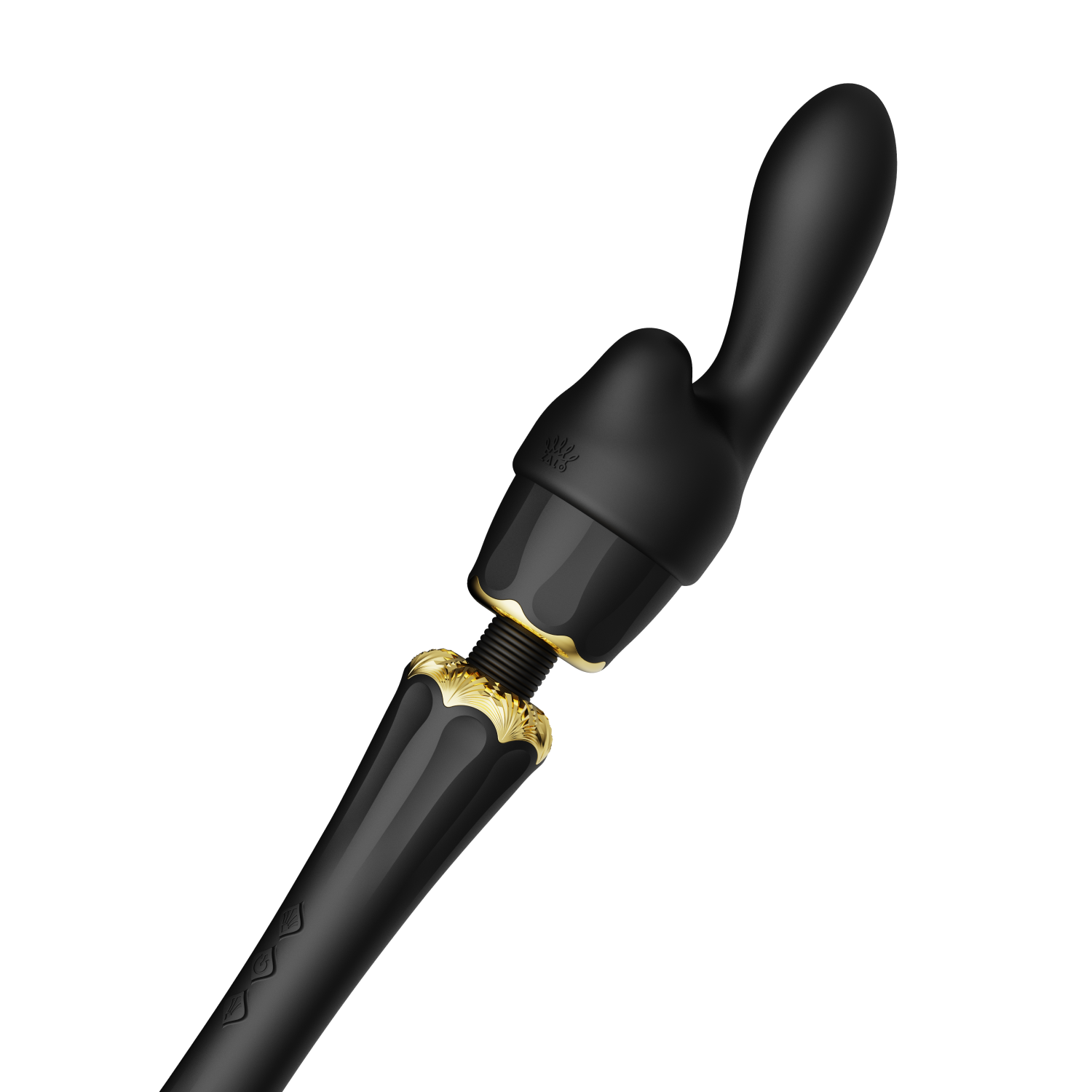Black wand with g-spot attachment on top