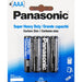 Pack of 4 aaa panasonic batteries