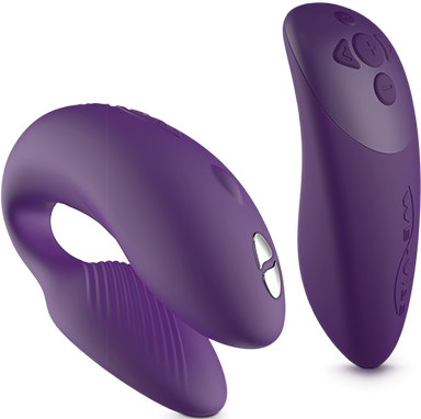 Purple dual vibrator and remote