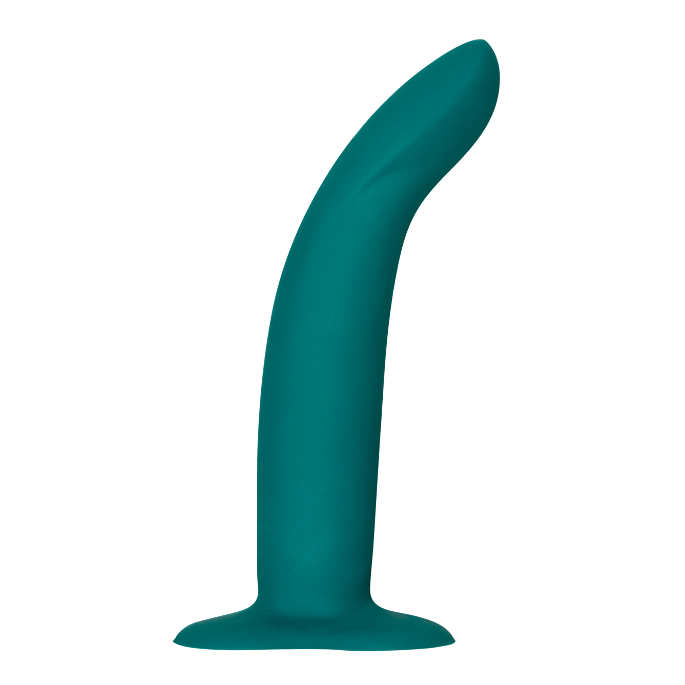 Green Limba flex dildo, slightly bent