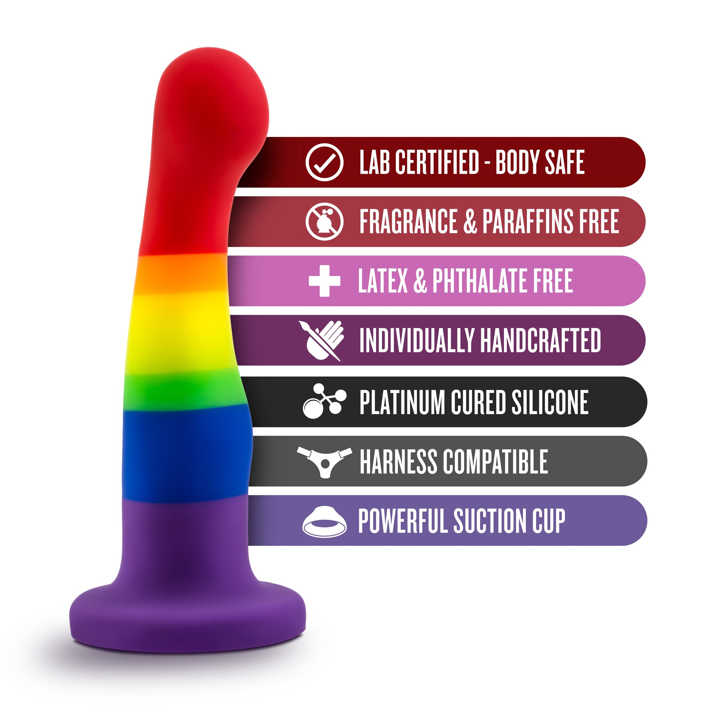 Freedom dildo with features written on side