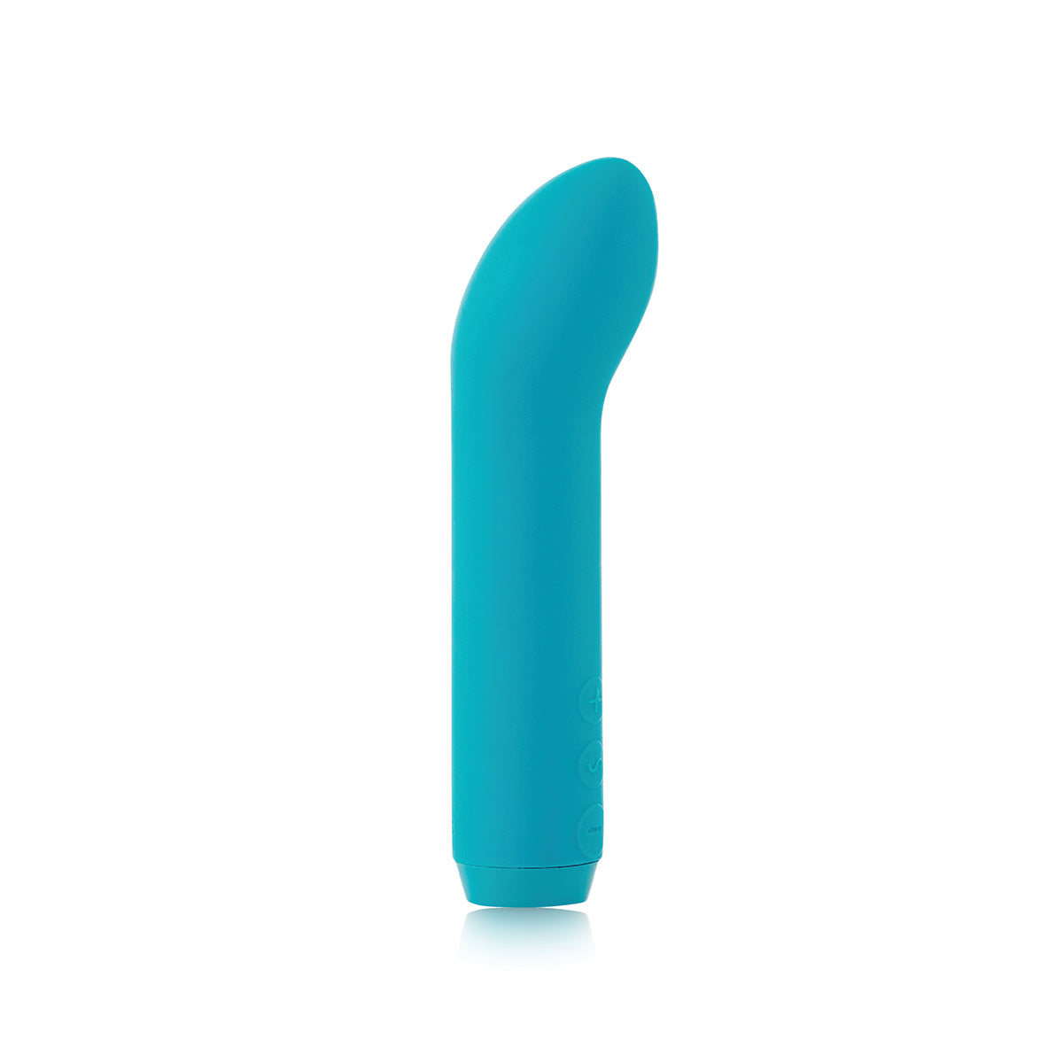 Teal G-Spot bullet shown from right side