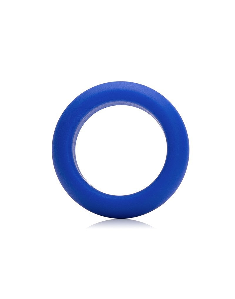 Blue cock ring on white background