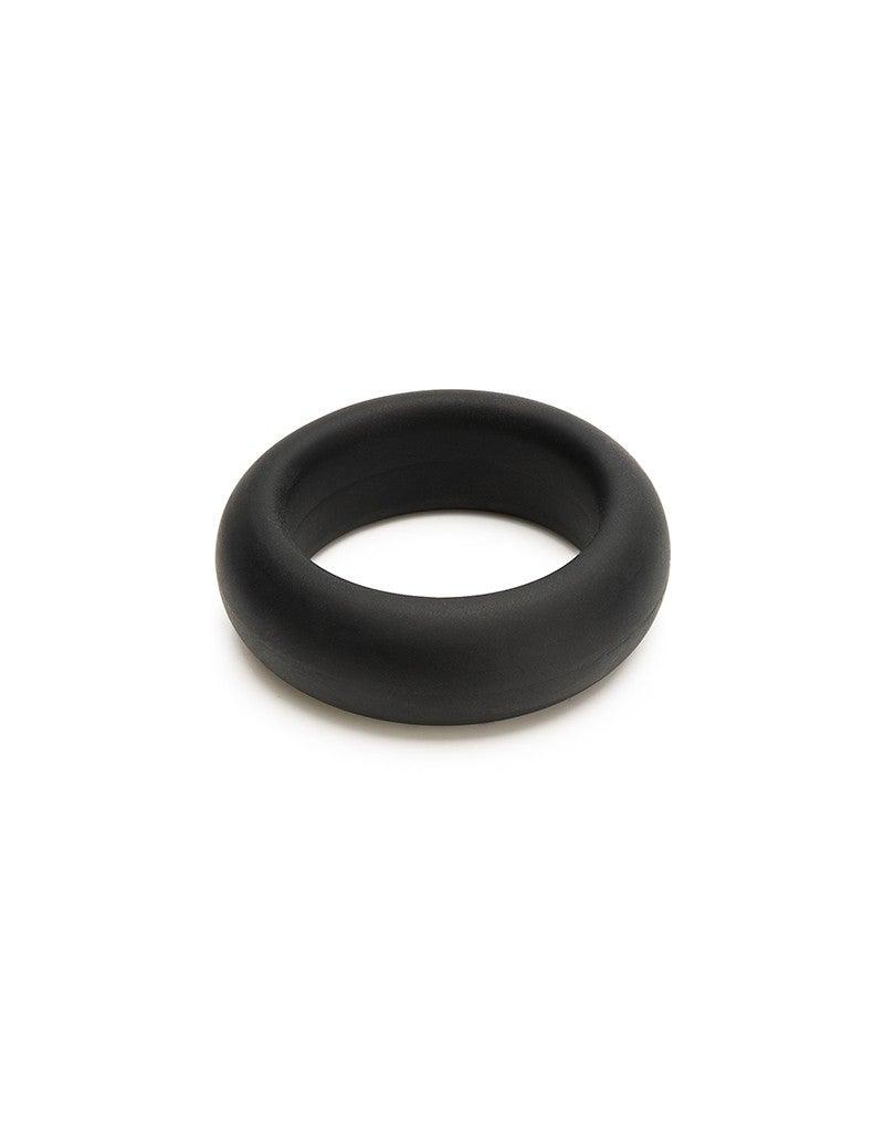 Black cock ring on white background