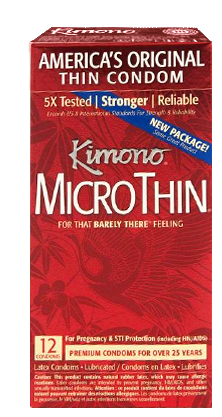 Kimono microthin condoms