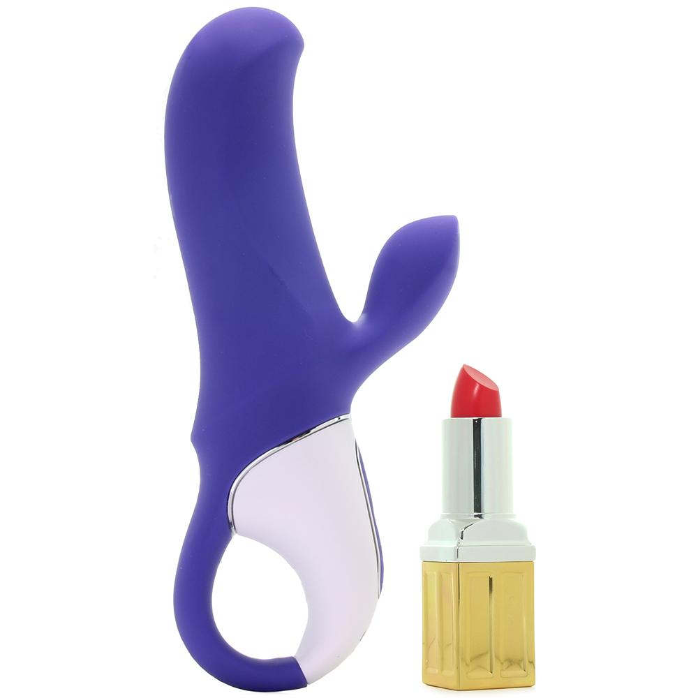 Magic bunny next to lipstick for scale