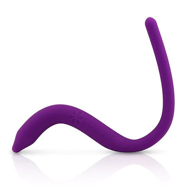 An S-shaped Pelvic wand. One end is a little wider with a tapered end, and the other end is smaller with a rounded end.